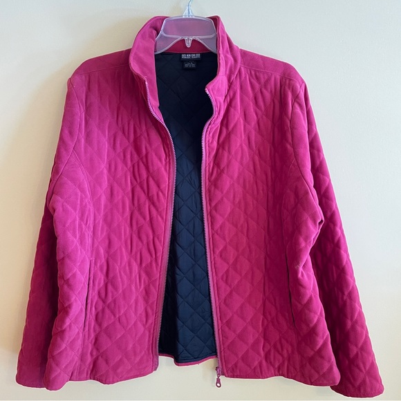 NTCO Nomadic Traders Quilt Print Jacket Size XLarge Fushia - Picture 3 of 10